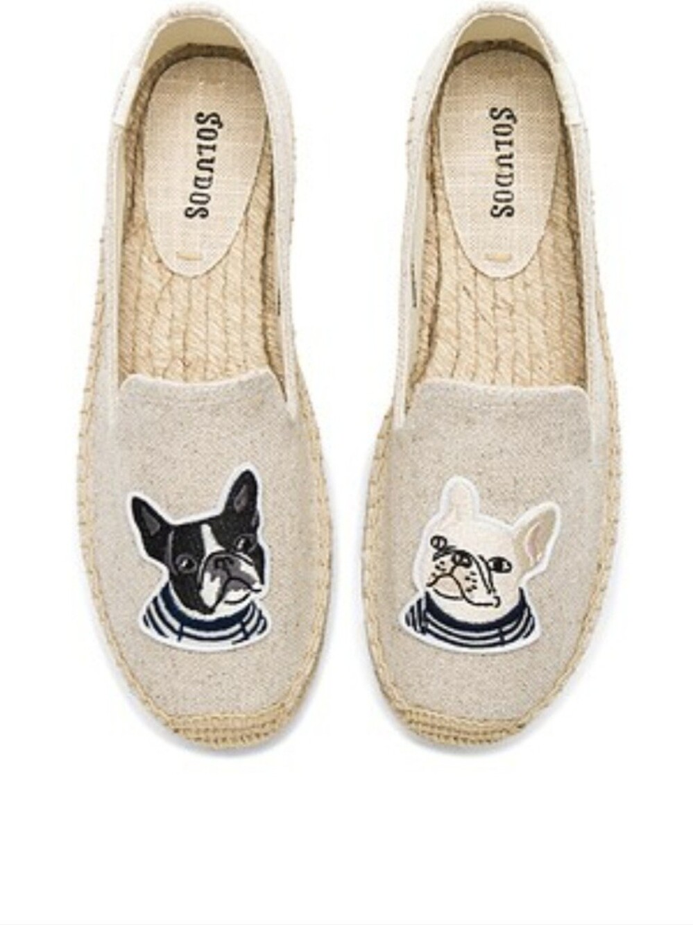 Soludos Teddy & Gigi Espadrille Smoking Slipper In Sand